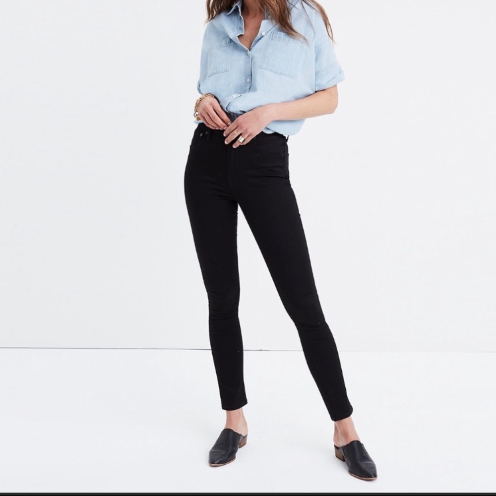 Madewell Black High Rise Skinny Jean  Size 30